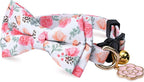 2 Pack Cotton Cat Collar with Bow Tie and Bell - Image 3