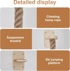 Cat Climbing Rope All-Mounted Scratching Posts Cat Tree - Image 6