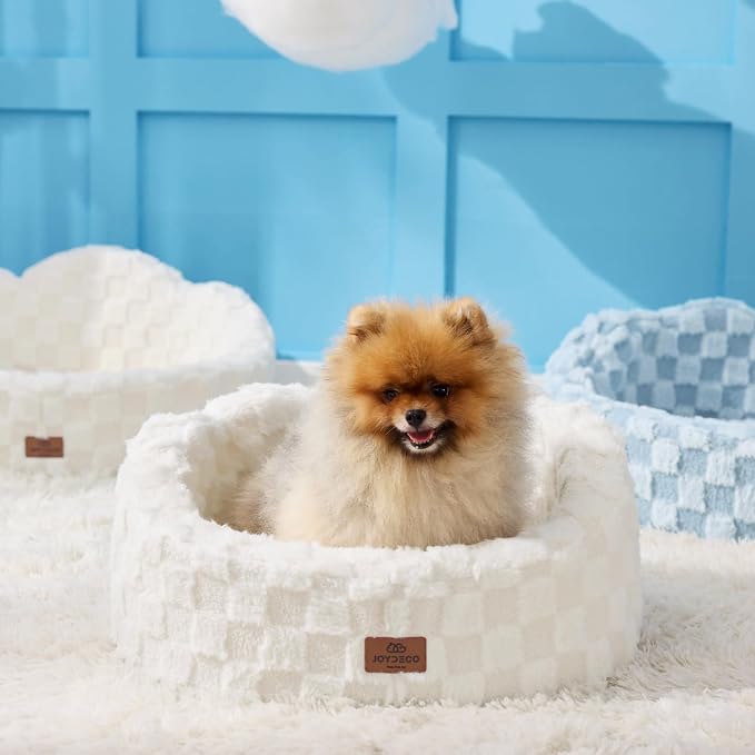 Joydeco Cloud Dog Bed for Small Dogs & Cats, Washable Pet Bed - Image 6