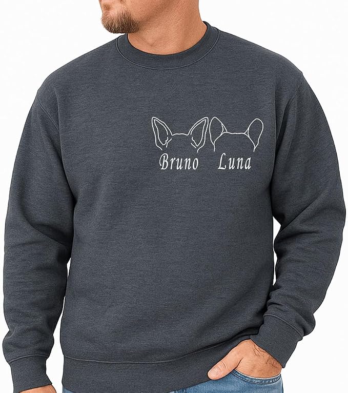 Custom Dog Mom Shirt for Women Pet Ears Sweatshirt - Image 5