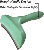 Pet Deshedding Tool with Curve Blade, Cat Grooming Brush, Tight V-shaped Teeth - Image 5