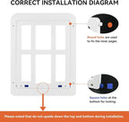 PETLESO Dog Door for Sliding Door, Lockable Dog Screen Door - Image 4