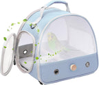 Bird Carrier, Portable Small Bird Parrot Parakeet Carrier by halinfer