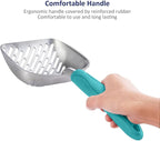 WePet Cat Litter Scoop, Aluminum Alloy Sifter, Kitty Metal Scooper, Deep Shovel - Image 3