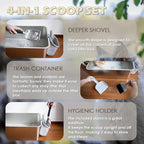 4-in-1 Cat Litter Scoop with Holder, Cat Litter Box Organizer Cleanup Kit - Image 8