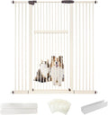 Lumizone Extra Tall Pet Gate 55.12" High Pressure Mounted 50.79"-55.11" Extra by Lumizone