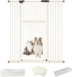 Lumizone Extra Tall Pet Gate 55.12" High Pressure Mounted 50.79"-55.11" Extra by Lumizone