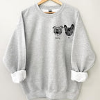 Personalized Dog Photo Sweatshirt, Custom Sweatshirt from Pet Photo, Cat Mom - Image 3