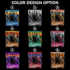 H-DEWALL Custom T Shirts Mineral Wash Tshirt Bootleg Rap Tee Customized Gifts - Image 4
