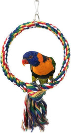 Litewoo Bird Swing Toy Colorful Cotton Rope Perches - Image 5