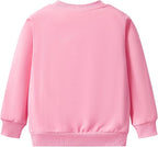 Toddler Baby Girls Cotton Sweater, Long Sleeve Crewneck Sweatshirt Pullover - Image 3