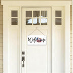 Welcome Sign for Front Door, Welcome Decor Wooden Hanging Sign for Wall Decor - Image 4