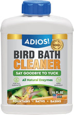 Bird Bath Cleaner for Outdoor Fountains and Bowls, Safely Cleans Metal by Adios