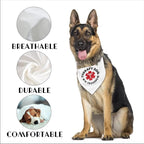 Dog Bandana, Therapy Dog Please Pet Me with, Dogs Scarf Classical Printing - Image 3