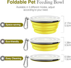 Pawaboo Collapsible Dog Bowls 2 Pack, Silicone Feeding Watering Bowls - Image 6