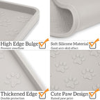 Ptlom Dog Food Mat Anti-Slip Bowl Mats - Image 3