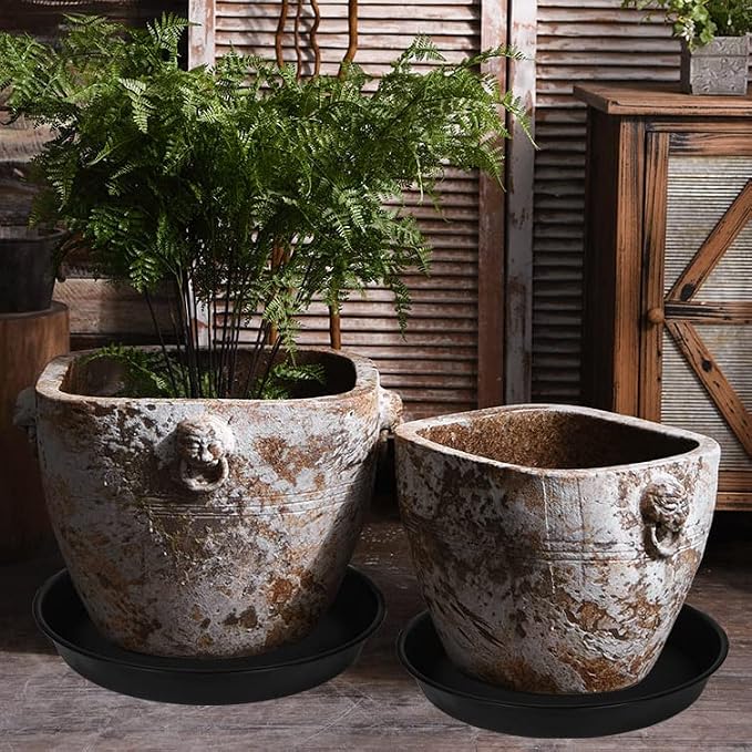4 Pack of 16 17 inch Plant Saucer, 2.3" Depth, Heavy Duty Deep Plant Trays - Image 3