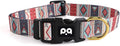 QQPETS Adjustable Soft Dog Collar: Print Flower Pink Multicolor Cute Patterns by QQPETS