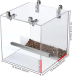 No Mess Bird Feeder for Cage, Automatic Acrylic No Mess Bird Feeder Cage for - Image 2