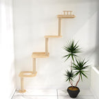 Wall-Mounted Tall Cat Tree Cat Scratching Post, Space Saving Floor to Ceiling - Image 3