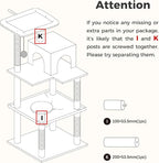 Cat Tree for Indoor Cats, 45.7" Multi-Level Cat Tower - Image 3