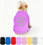 Custom Dog Shirt Pet T Shirts for Small Medium Large Dogs Customized Clothes by Plmoknijb