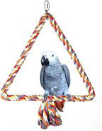 KinTor Medium Triangle Rope Swing Bird Toy Parrot Cage Toys Cages Conure by KINTOR