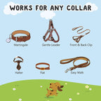 YUEPET Dog Safety Collar Clips 2 Pack Adjustable Prong Backup Clips Reflective - Image 4