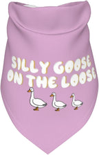 Silly Goose on The Loose Triangle Dog Bandana, Summer Bandana Funny Triangle - Image 3