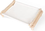 Elevated Wooden Cat Bed – 24"x15.7"x5.9" Breathable Hammock Pet Bed - Image 9