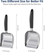 WePet Cat Litter Scoop, Aluminum Alloy Sifter, Kitty Metal Scooper, Deep Shovel - Image 4