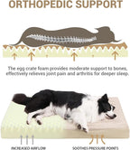 KSIIA Orthopedic Dog Bed Crate Waterproof Pet Mats - Image 2