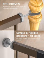 29.5-40.5" Baby Gate for Stairs, Dog Gate for Doorways, Walk Thru Auto Close - Image 3