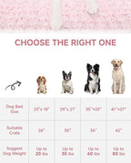 KSIIA Washable Dog Bed Deluxe Plush Dog Crate Beds Comfy Kennel Pad Anti-Slip - Image 6