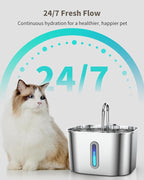 Cat Water Fountain Stainless Steel - Image 4