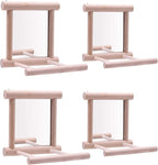 HANZE Bird Mirror With Swing, Hummingbird Perches by HANZE