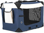 Large Cat Carrier, Collapsible Dog Travel Crate Portable Soft-Sided Pet Carrier - Image 3