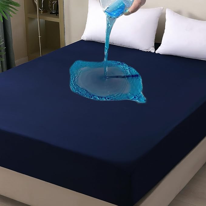 Waterproof Mattress Protector King, Fitted Sheet Style Breathable Mattress Cover - Image 8