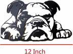 PHJYMXZSNA Black 3D Dog Head Decor Metal Bulldog Wall Sculpture Unique Modern - Image 5
