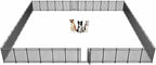 Dog Fence Outdoor for Yard Indoor Dog Playpen 40" Height 48 Panels Portable Dog by Petorldog