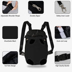 FEimaX Dog Carrier Backpack Pet Legs Out Front Cat Travel Bag, Adjustable Puppy - Image 3