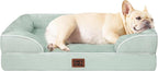 EHEYCIGA Orthopedic Dog Bed for Medium Dogs, Waterproof Memory Foam, Sage Green by EHEYCIGA