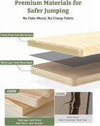 5-in-1 Cat Wall Shelves, Solid Wood & Velvet & Sisal Scratcher, 44lbs Max Load - Image 6