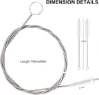 CiaraQ Bottle Cleaning Brushes, 8 Inch Nylon Tube Brush Set & A Flexible Long - Image 4