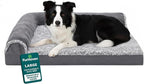 FurHaven Orthopedic Dog Bed for Large Dogs, L-Shaped Chaise Contour by FurHaven