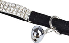 CHUKCHI Soft Velvet Safe Cat Adjustable Collar Bling Diamante - Image 6
