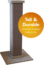 SmartCat Ultimate Scratching Post – Gray, Large 32 Inch Tower - Image 5