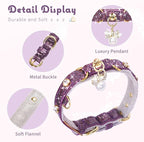 PetsHome Cat Collar, Dog Collar, PU Leather Adjustable Pet Collar - Image 4