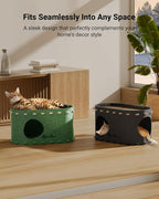 DownyPaws Cat House for Indoor Cats, Cat Bed Cave for Multiple & Large Cats Up - Image 6
