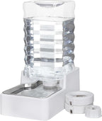 Automatic Pet Water Dispenser: 9L Gravity-Fed Stainless Steel Bowl by MASOCAT